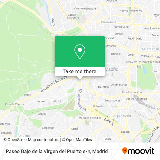 Paseo Bajo de la Virgen del Puerto s / n map