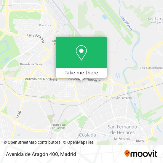 mapa Avenida de Aragón 400
