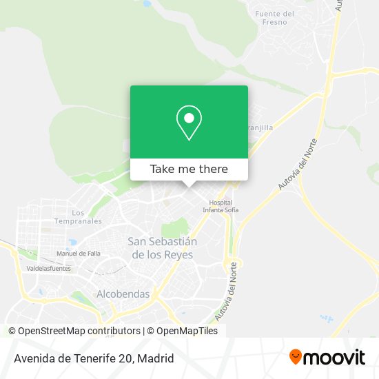 mapa Avenida de Tenerife 20