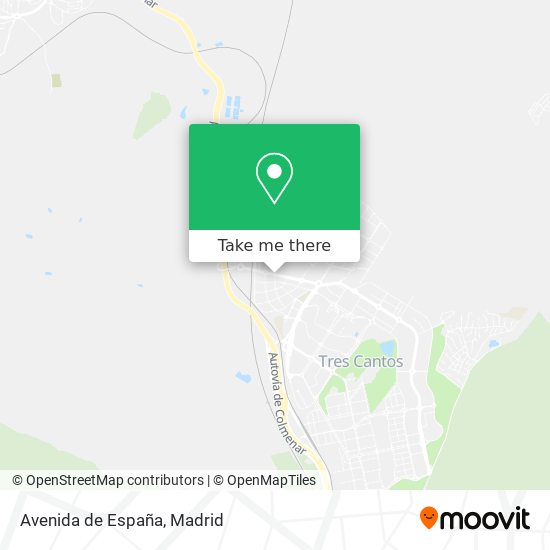 mapa Avenida de España