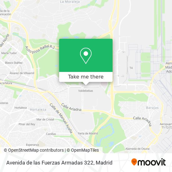 Avenida de las Fuerzas Armadas 322 map