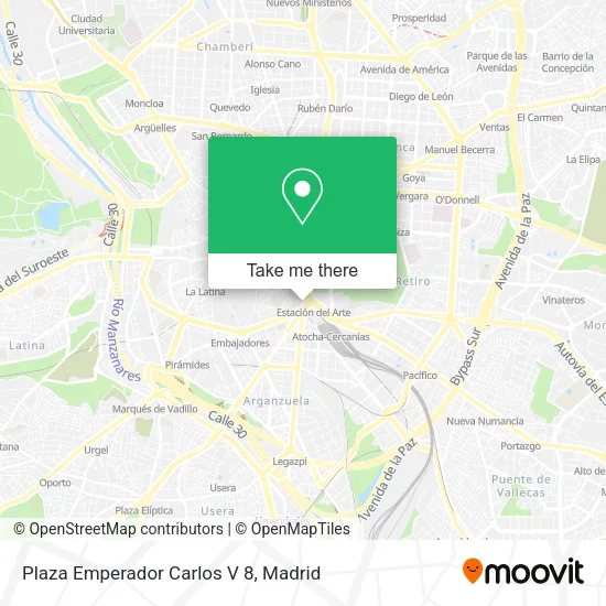 Plaza Emperador Carlos V 8 map