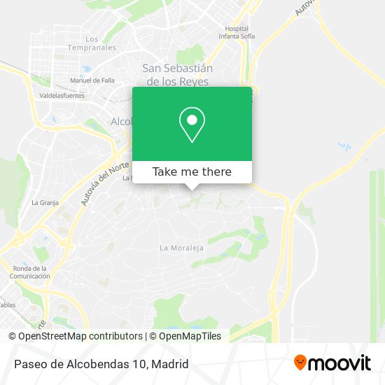 mapa Paseo de Alcobendas 10