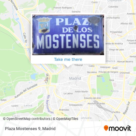 Plaza Mostenses 9 map