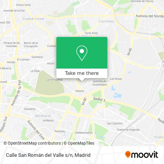 Calle San Román del Valle s/n map