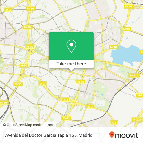 Avenida del Doctor García Tapia 155 map