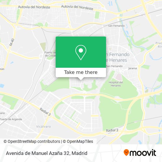 mapa Avenida de Manuel Azaña 32