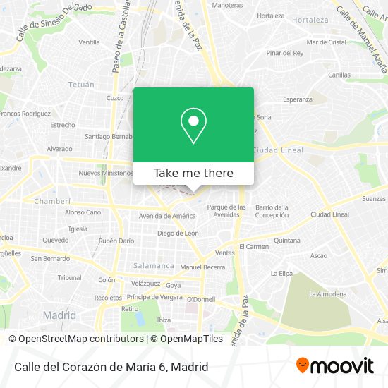 Calle del Corazón de María 6 map