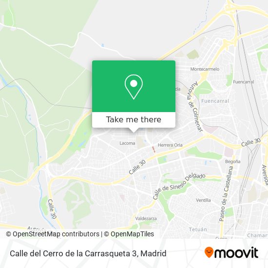 mapa Calle del Cerro de la Carrasqueta 3