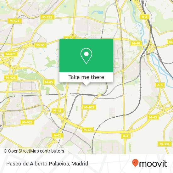 mapa Paseo de Alberto Palacios