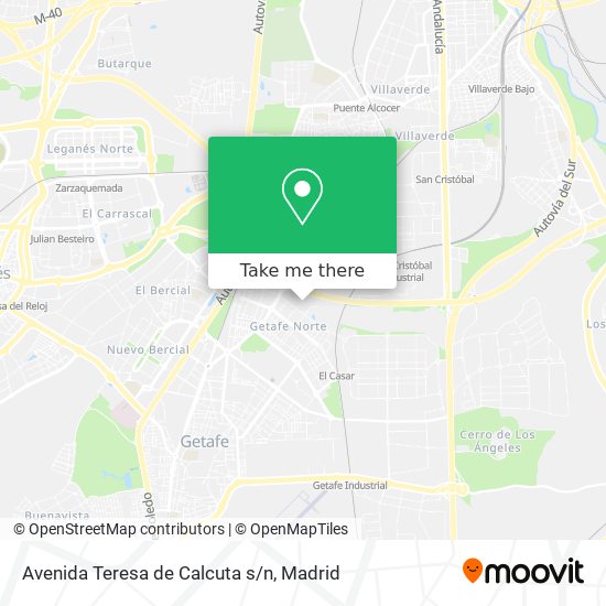 mapa Avenida Teresa de Calcuta s/n