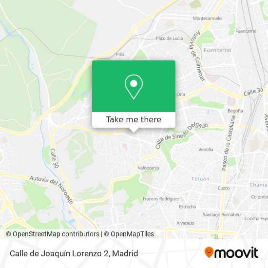 Calle de Joaquín Lorenzo 2 map