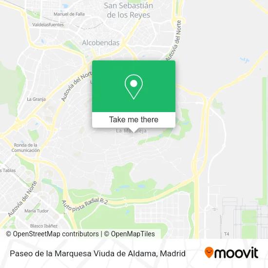 Paseo de la Marquesa Viuda de Aldama map