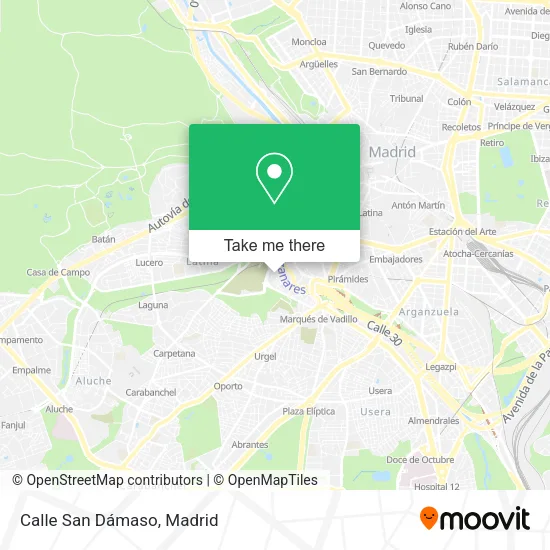 Calle San Dámaso map
