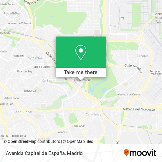 Avenida Capital de España map