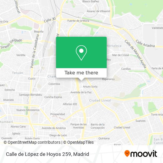 Calle de López de Hoyos 259 map