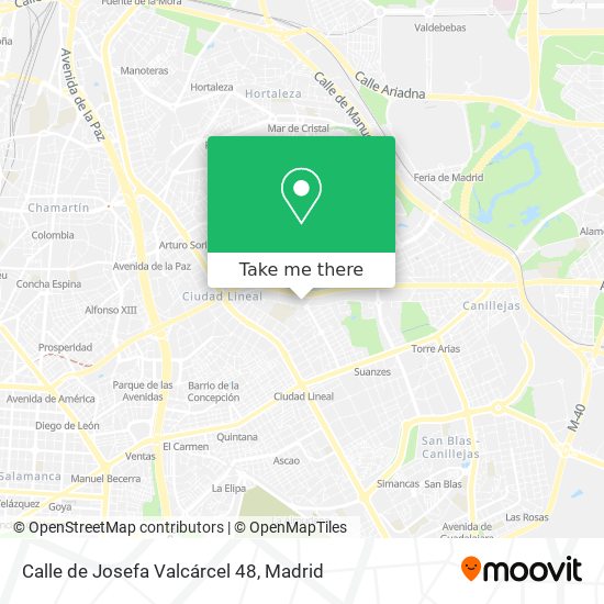 mapa Calle de Josefa Valcárcel 48