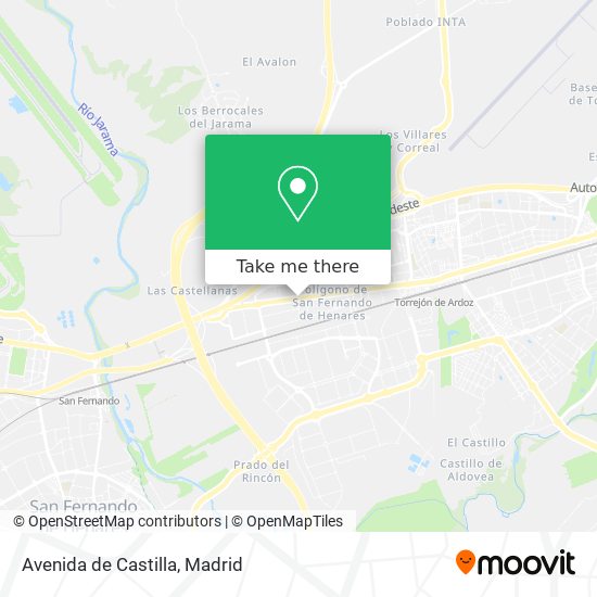 mapa Avenida de Castilla