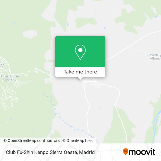 mapa Club Fu-Shih Kenpo Sierra Oeste