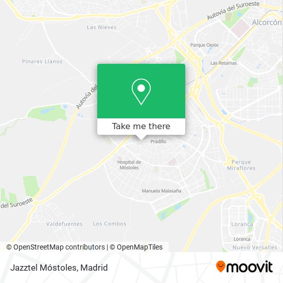 mapa Jazztel Móstoles