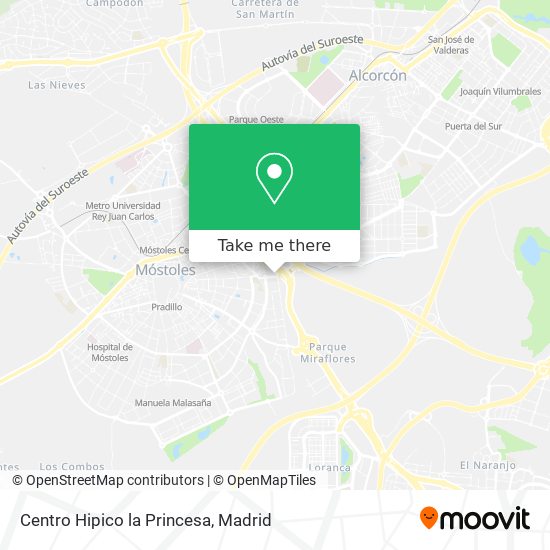 Centro Hipico la Princesa map
