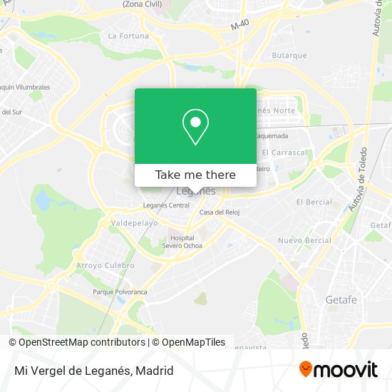 Mi Vergel de Leganés map