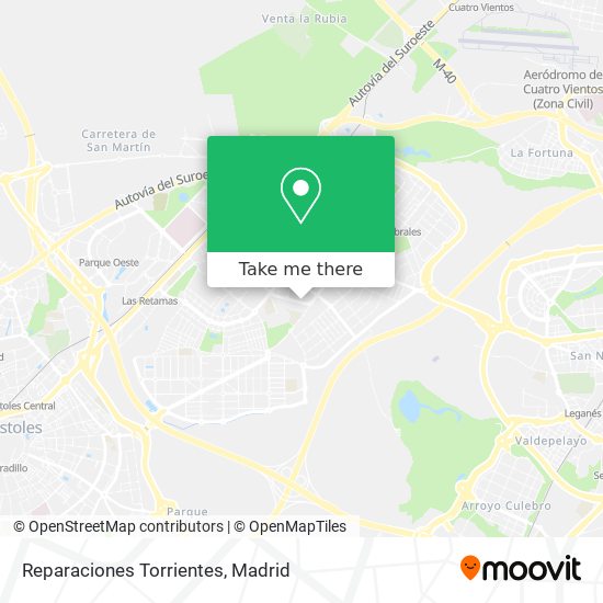 mapa Reparaciones Torrientes