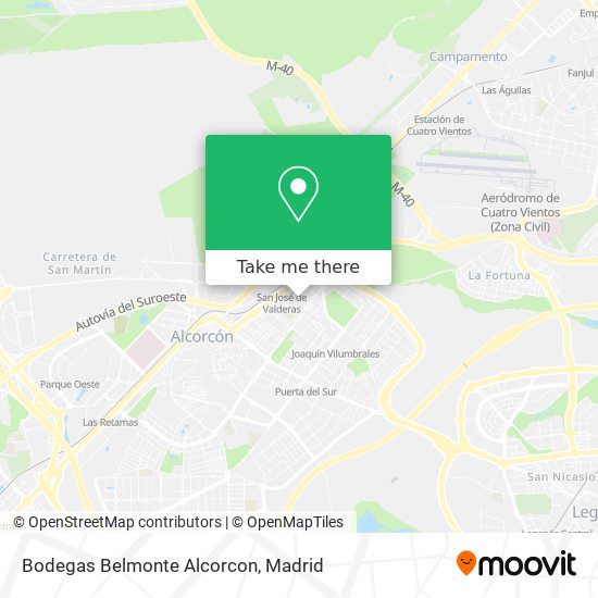 Bodegas Belmonte Alcorcon map
