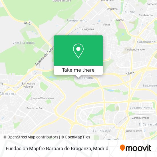 Fundación Mapfre Bárbara de Braganza map