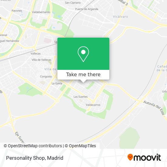 Personality Shop map