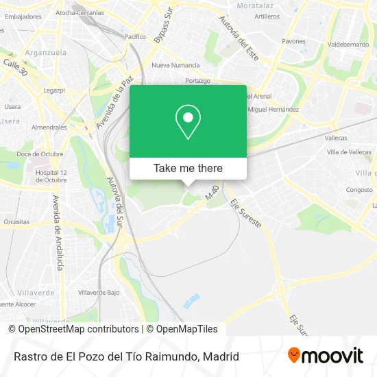 Rastro de El Pozo del Tío Raimundo map