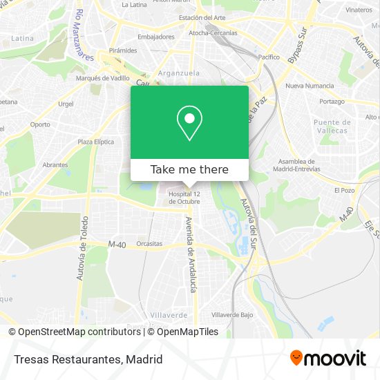 Tresas Restaurantes map