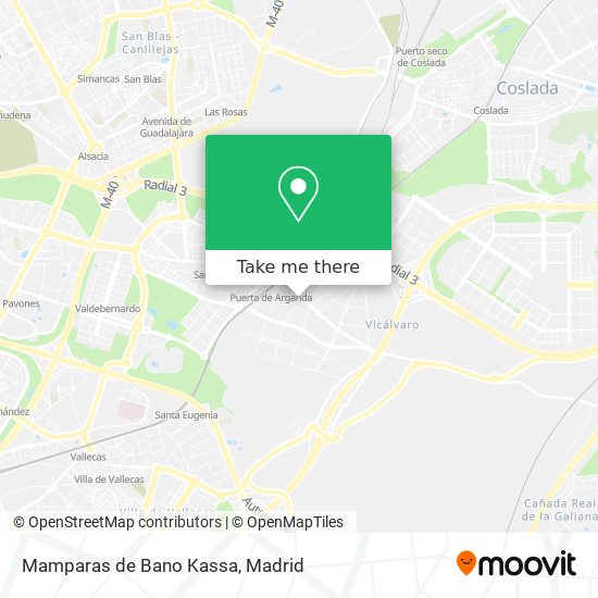 Mamparas de Bano Kassa map