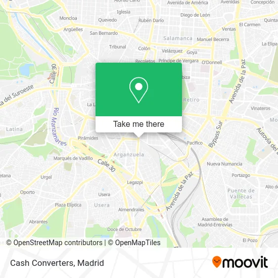 Cash Converters map