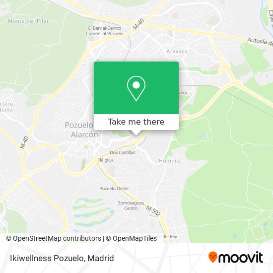 Ikiwellness Pozuelo map