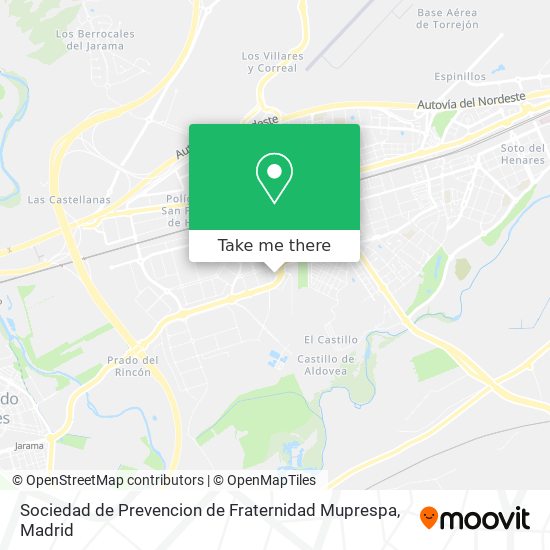 mapa Sociedad de Prevencion de Fraternidad Muprespa