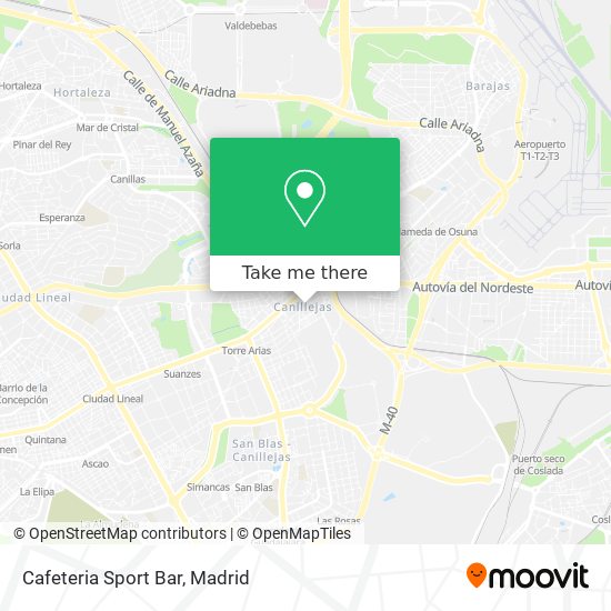 Cafeteria Sport Bar map