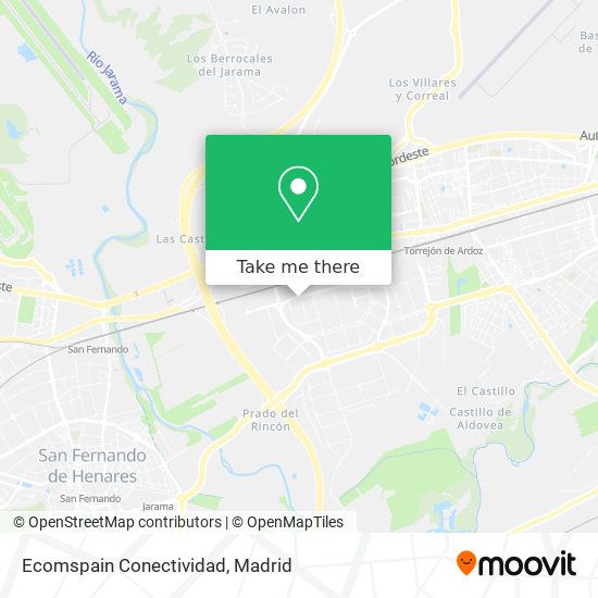 Ecomspain Conectividad map