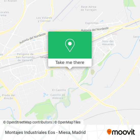 Montajes Industriales Eos - Miesa map