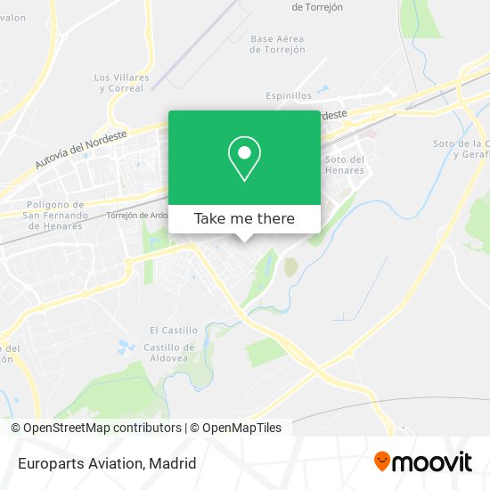 Europarts Aviation map