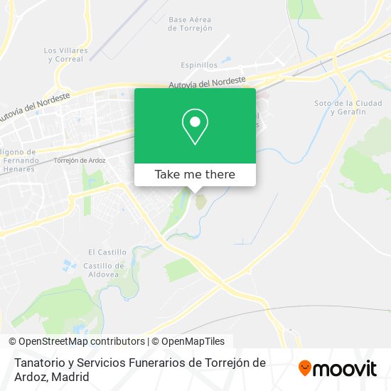 Tanatorio y Servicios Funerarios de Torrejón de Ardoz map