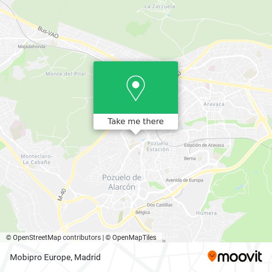 Mobipro Europe map