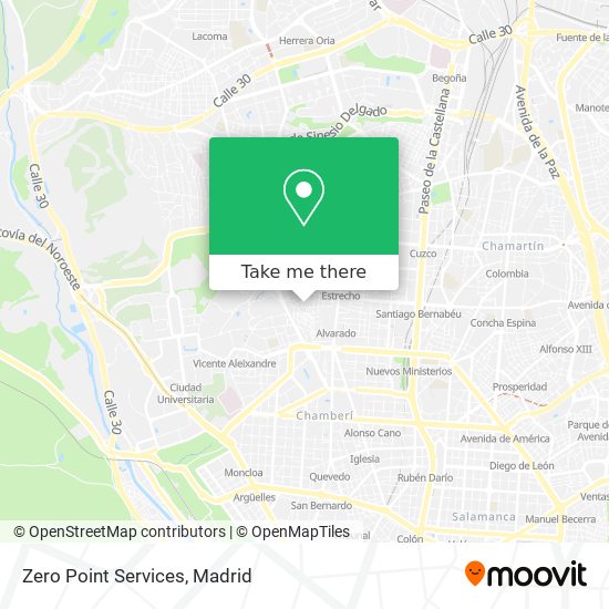 mapa Zero Point Services