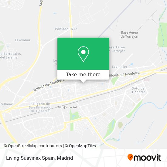 Living Suavinex Spain map