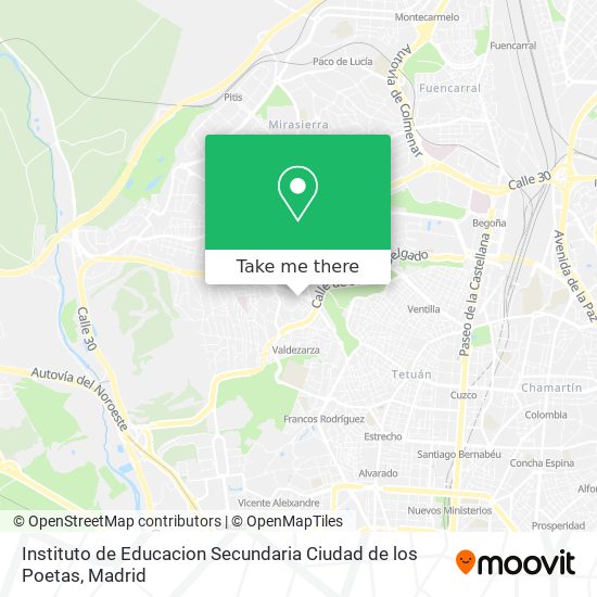 Instituto de Educacion Secundaria Ciudad de los Poetas map