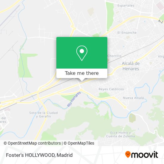 mapa Foster's HOLLYWOOD