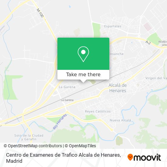 Centro de Examenes de Trafico Alcala de Henares map