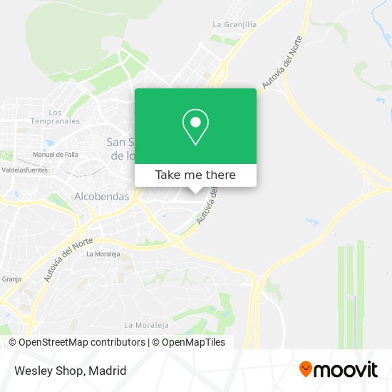 mapa Wesley Shop