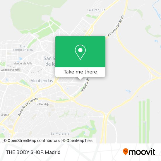 THE BODY SHOP map