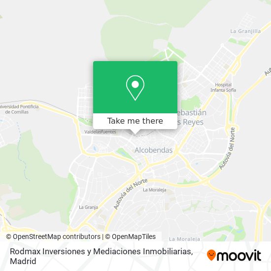 mapa Rodmax Inversiones y Mediaciones Inmobiliarias